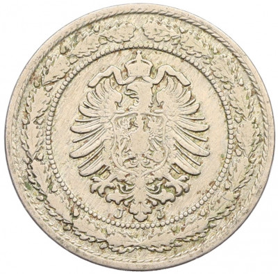 20 пфеннигов 1888 года J Германия
