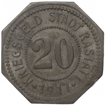 20 пфеннигов 1917 года Германия — город Раштатт (Нотгельд)