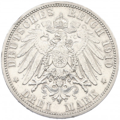 3 марки 1910 года Германия (Гессен)