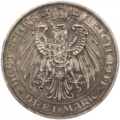 3 марки 1911 года Германия (Пруссия) «Бреславский университет»
