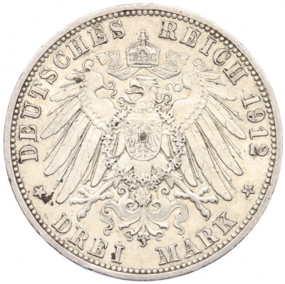 3 марки 1912 года A Германия (Пруссия)