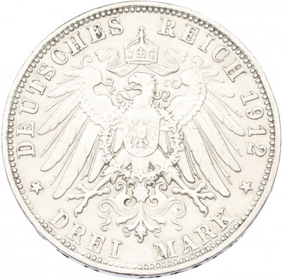 3 марки 1912 года D Германия (Бавария)