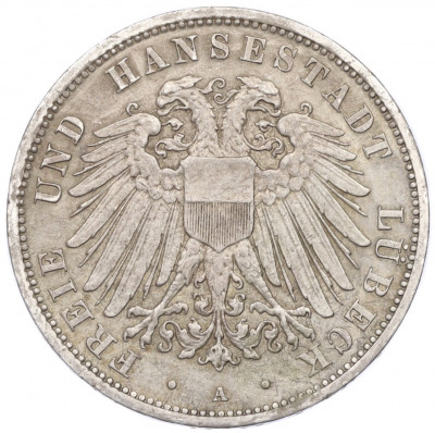 3 марки 1913 года Германия (Любек)