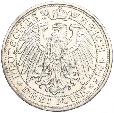 3 марки 1915 года Германия (Мекленбург-Шверин) «100 лет Великому Герцогству Мекленбург-Шверин»