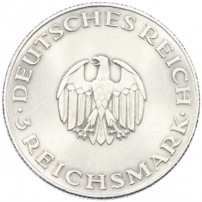 3 рейхсмарки 1929 года D Германия «200 лет со дня рождения Готхольда Лессинга»