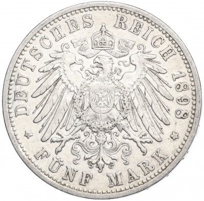 5 марок 1898 года G Германия (Баден)