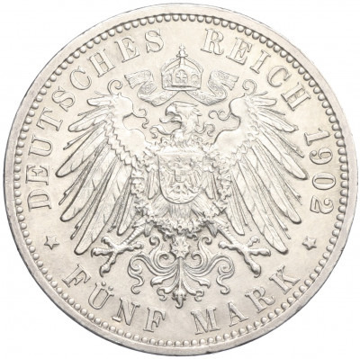 5 марок 1902 года Германия (Баден) «50 лет правлению Фридриха I»