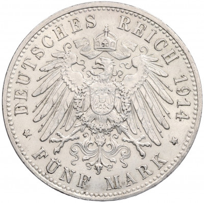 5 марок 1914 года Германия (Пруссия)