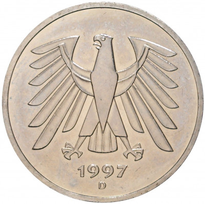 5 марок 1997 года D Германия