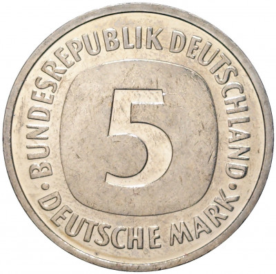 5 марок 1998 года F Германия