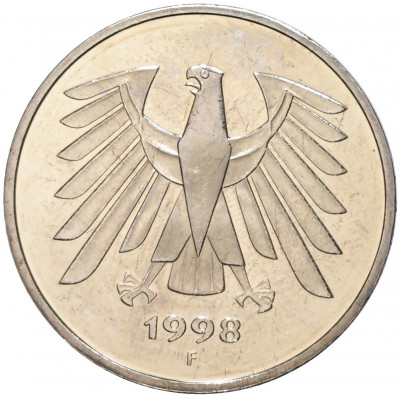 5 марок 1998 года F Германия