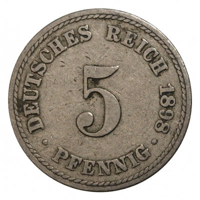 5 пфеннигов 1898 года A Германия