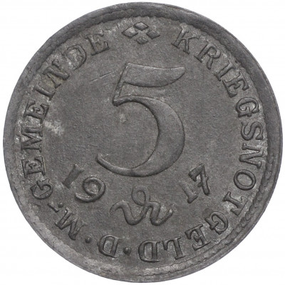 5 пфеннигов 1917 года Германия — город Вайлер (Нотгельд)