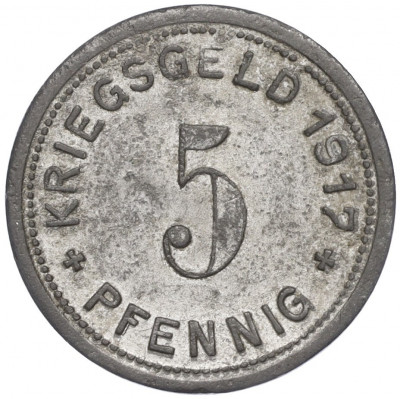 5 пфеннигов 1917 года Германия — город Меттманн (Нотгельд)