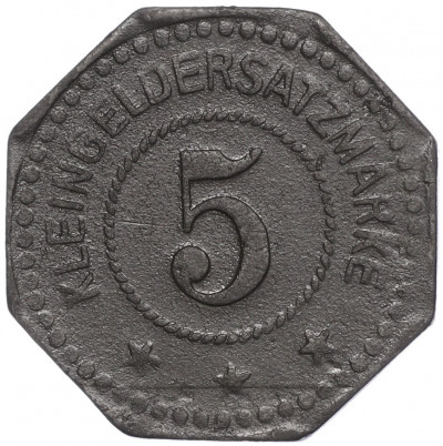 5 пфеннигов 1917 года Германия — город Сааргемюнд (Нотгельд)