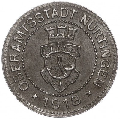 5 пфеннигов 1918 года Германия — город Нюртинген (Нотгельд)