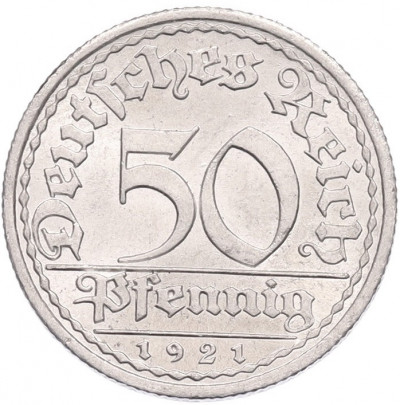 50 пфеннигов 1921 года A Германия