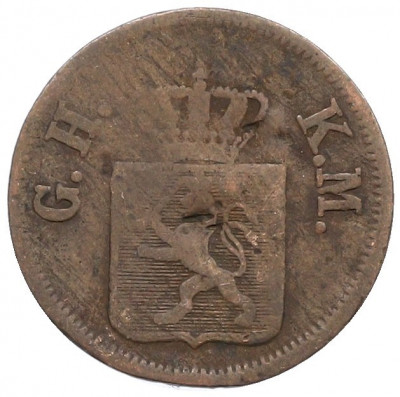 1 геллер 1848 года Гессен-Дармштадт