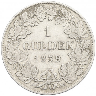 1 гульден 1839 года Вюртемберг