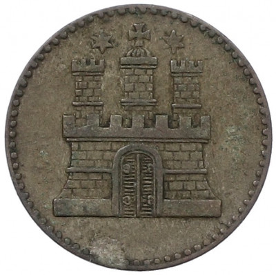 1 дрейлинг 1855 года Гамбург