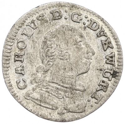 1 крейцер 1758 года Вюртемберг