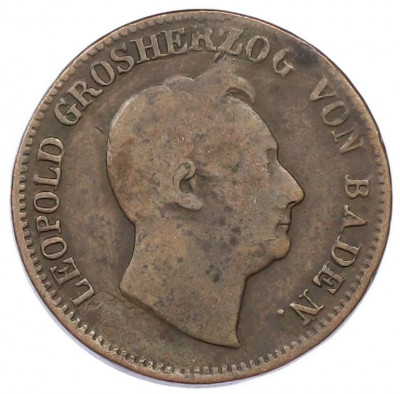 1 крейцер 1847 года Баден