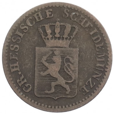 1 крейцер 1858 года Гессен-Дармштадт