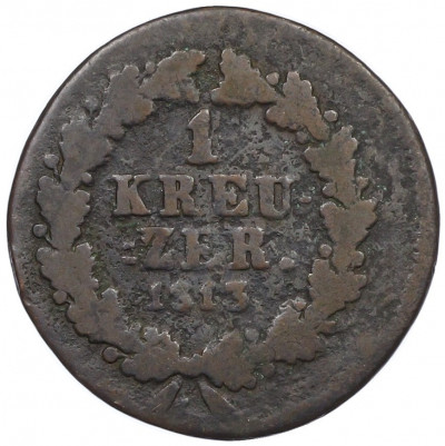 1 пфенниг 1813 года Нассау