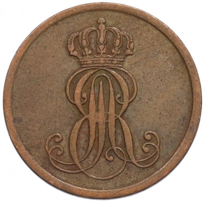 1 пфенниг 1851 года Ганновер