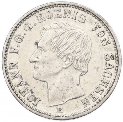 1/6 талера 1861 года Саксония