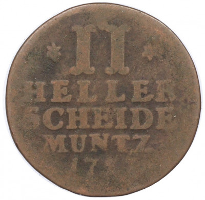 2 геллера 1757 года Гессен-Кассель
