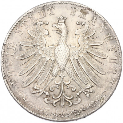 2 гульдена 1855 года Франкфурт «300 лет религиозному миру»