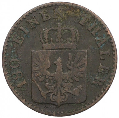 2 пфенига 1854 года A Пруссия