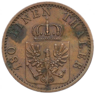 2 пфенига 1868 года B Пруссия