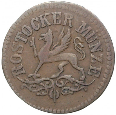 3 пфеннига 1862 года Росток