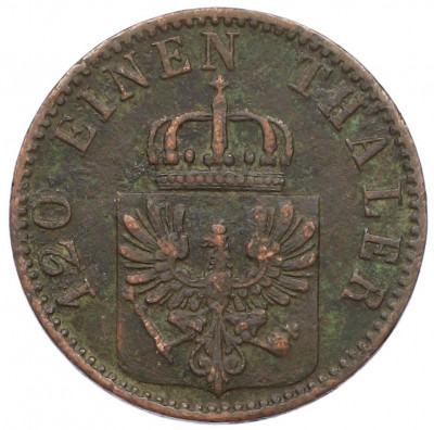 3 пфеннига 1867 года B Пруссия