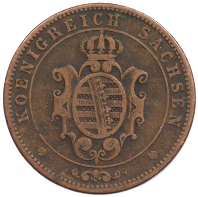 5 пфеннигов 1867 года Саксония