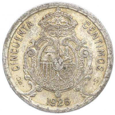 50 сентимо 1926 года Испания