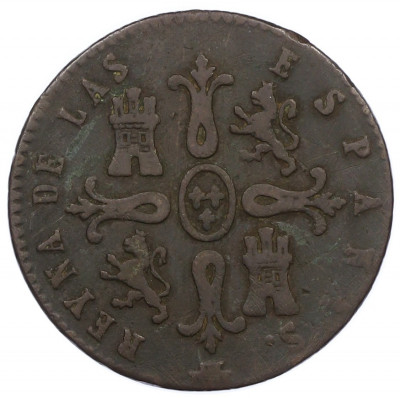 8 мараведи 1843 года Испания