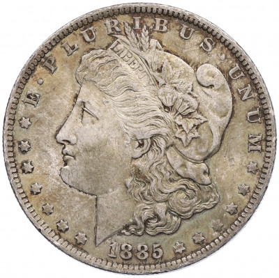 1 доллар 1885 года O США