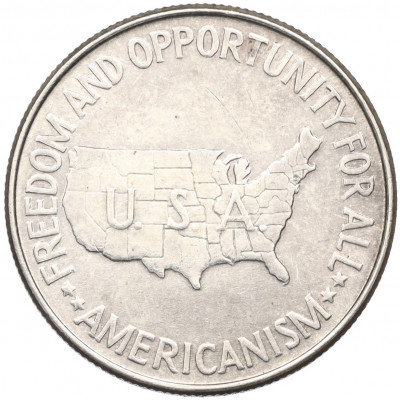 1/2 доллара (50 центов) 1952 года США «Джордж Вашингтон Карвер и Букер Талиафер Вашингтон»