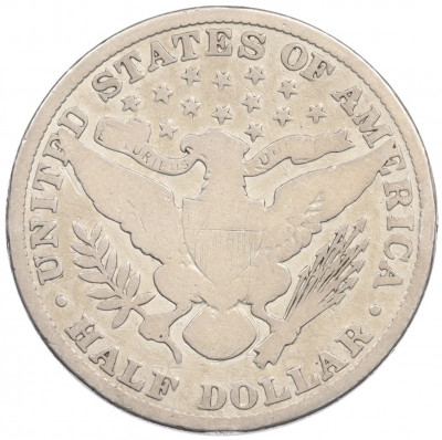 1/2 доллара 1907 года США «50 центов Барбера»