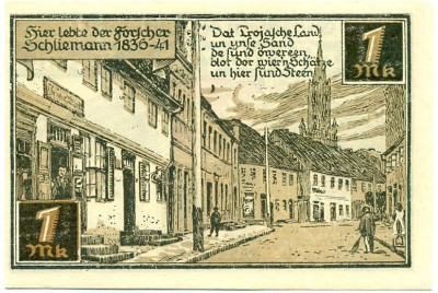 1 марка 1921 года Германия — Фюрстенберг (Нотгельд)