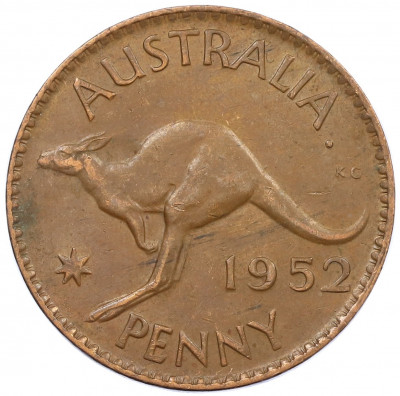 1 пенни 1952 года Австралия