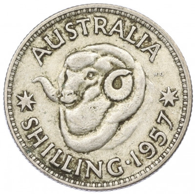 1 шиллинг 1957 года Австралия