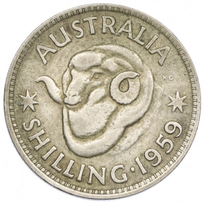 1 шиллинг 1959 года Австралия