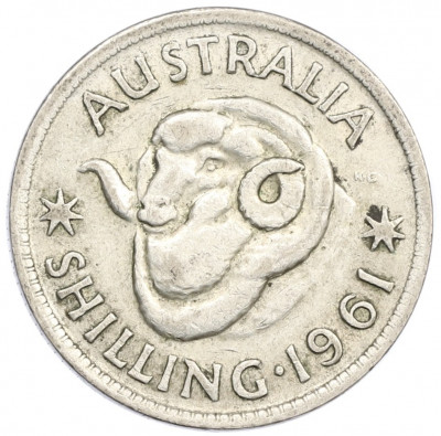1 шиллинг 1961 года Австралия