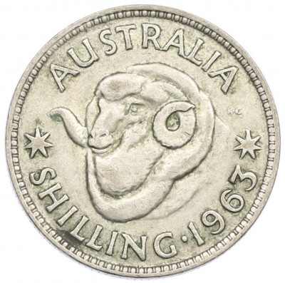 1 шиллинг 1963 года Австралия