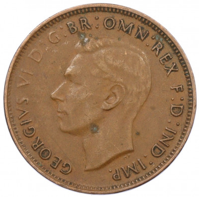 1/2 пенни 1943 года Австралия