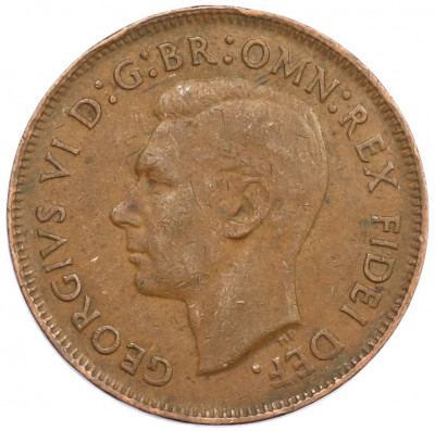 1/2 пенни 1951 года Австралия